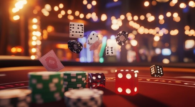 Professional croupier at gengtoto com Domino QQ table managing live game
